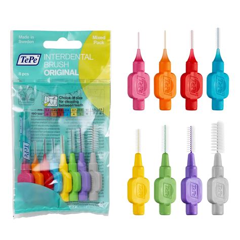 Tepe Interdental Brush Original Cleaners Dental Brushes Between Teeth 8 ...