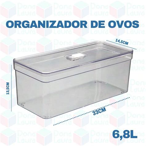 Jogo 5 Caixas Organizadoras Com Tela e Tampa 6,8L Transparente Grande ...