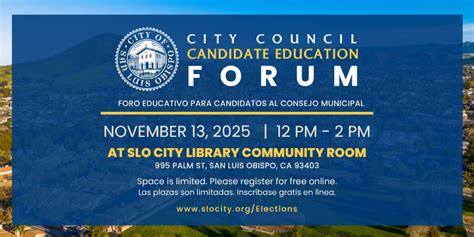Council Candidate Education Forum | Community Activities (List View ...