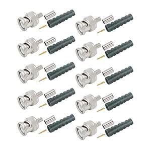 MX BNC Connector Crimping Type (DURLIN) for RG-58 Cable (PIN G.P.) W ...