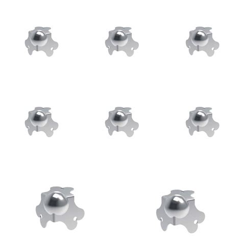 Penn Elcom Flight Case Small Ball Corner (Set of 8) Top/Male | Zinc ...