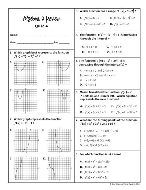 Image result for Algebra II Questions