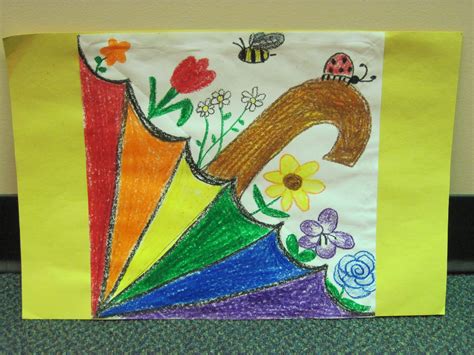 Spring Spectrum Umbrella | Spring art projects, Elementary art projects ...