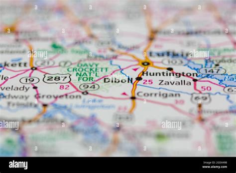 Map of diboll texas hi-res stock photography and images - Alamy