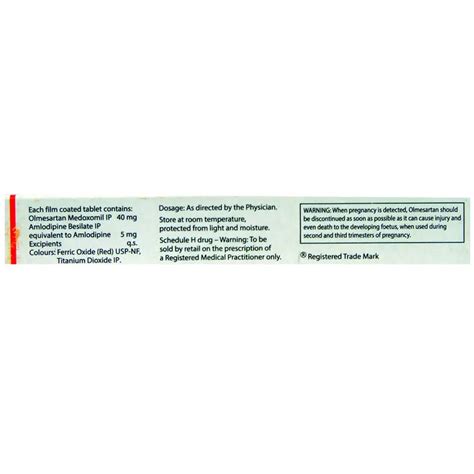 Buy Olmezest AM 40 Tablet online | Uses, Side Effects, Price and ...
