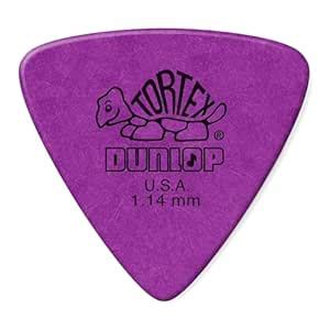 Dunlop 431P1.14 Tortex Triangle, Purple, 1.14mm, 6/Player's Pack ...
