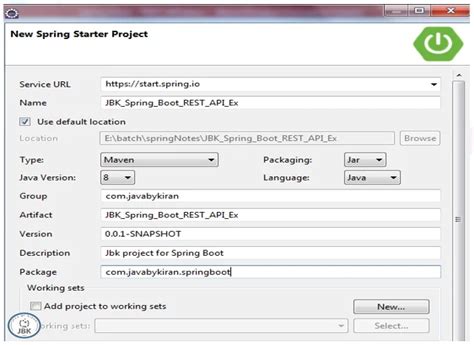 JBK Tutorials | Steps to create a Spring Boot REST API Application