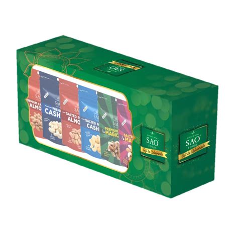 Salted Roasted Assorted Dry Fruits - 250g | 10 Small Packs | SAO Foods