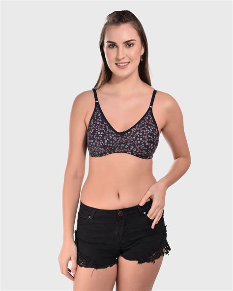 Buy Printed Non-Padded Cotton Bra for Women online in India – Bruchiclub