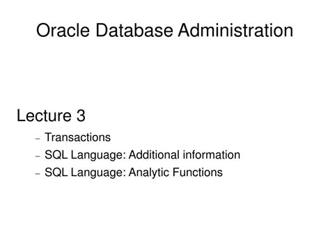 Oracle Database Administration 的图像结果
