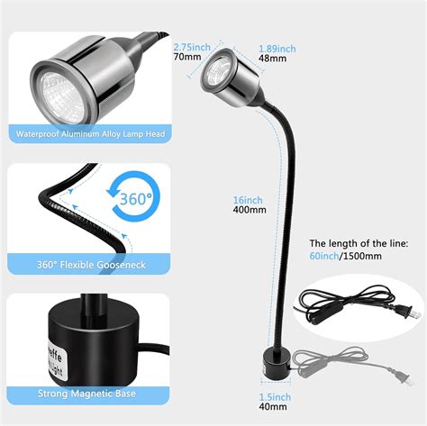 Deeffe Magnetic LED Work Light with Flexible Gooseneck and India | Ubuy
