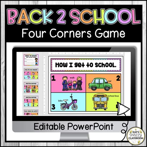 Back to School Getting to Know You Activity | All About Me Four Corners ...