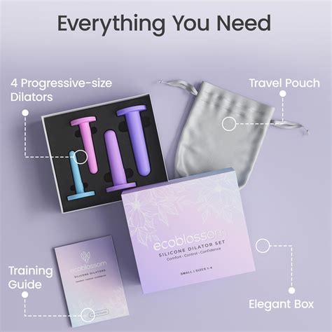 Snapklik.com : Ecoblossom Silicone Dilator Set - The Most Comfortable Dilators For Women