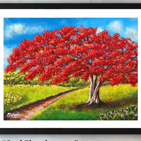 Image result for Tutorial Painting Red Tree