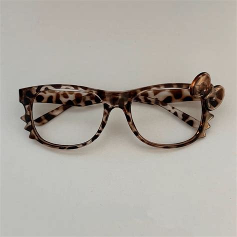 Womens Kawaii Leopard Print Hello Kitty Eyeglasses Frames – The Kawaii ...