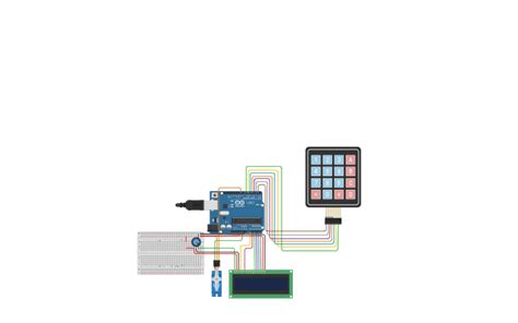 Image result for Password Door Lock Using Arduino Tinkercad