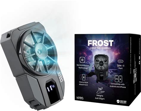 Ant ICE10 Phone Cooler for Gaming, Universal Phone Cooling Fan with 3 ...