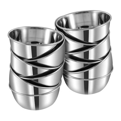 Buy Stainless Steel Chatni/Pickle Katori Bowl Set of 12pcs Online at ...