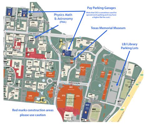 Ut Austin Campus Map Printable