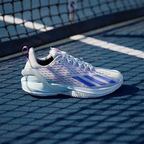 adidas adizero Cybersonic Tennis Sneakers - White | Free Shipping with ...