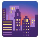 🌆 Cityscape at dusk emoji copy paste png download
