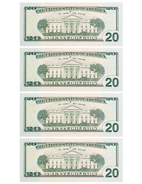 Twenty Dollar Bill Actual Size Personalized 20 Dollar Bill | Custom