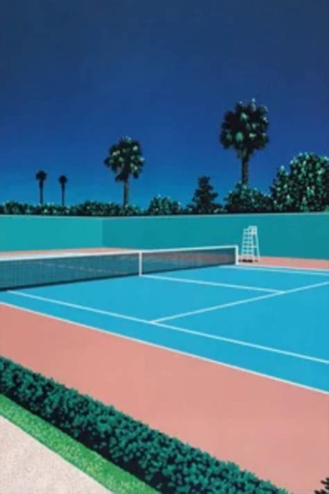 Buy Hiroshi Nagai Notebook: hiroshi nagai Tennis Court Central Wide ...