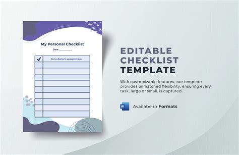 Editable Checklist 的图像结果