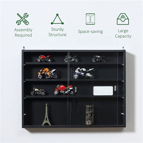 HOMCOM 5-Tier Wall Display Shelf Unit Cabinet w/ 4 India | Ubuy