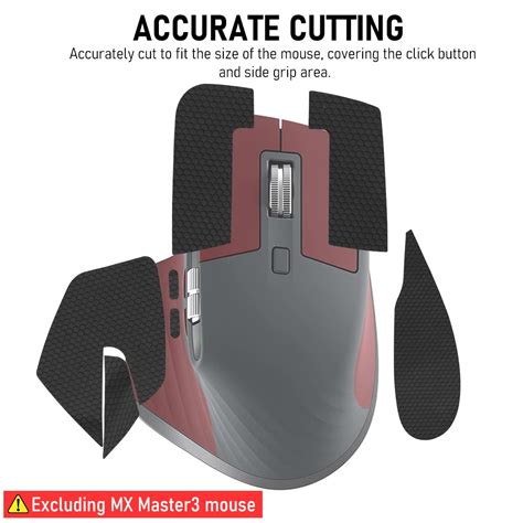 Verilux® Mouse Grip Tape for MX Master 3/3S Mouse Anti Slip, Non Fadin ...