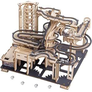 Handwell 3D Wooden Puzzles for Adults Marble Run Model Building Kit ...