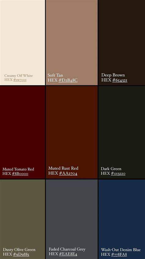 Black and Brown Color Palette