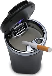 Premium Fire Proof Chrome Cover Car Ashtray with Stainless Steel Frame ...