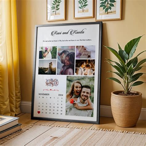 Buy Timeless Moments: 6-Photo Calendar Date Highlight Collage online ...