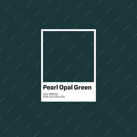 Premium Vector | 0859 Example of a HEX RGB color with the color name Pearl opal green