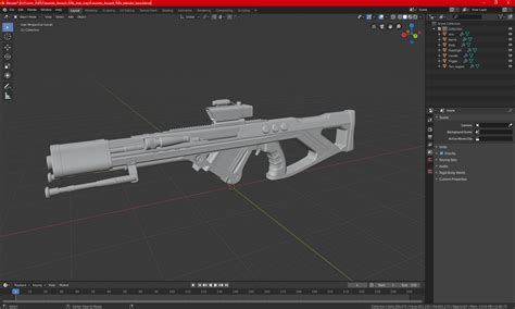 Futuristic Assault Rifle 3D model | 3D Molier International