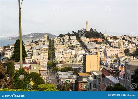 San Francisco from the Hills Stock Photo - Image of landscape, ocean ...
