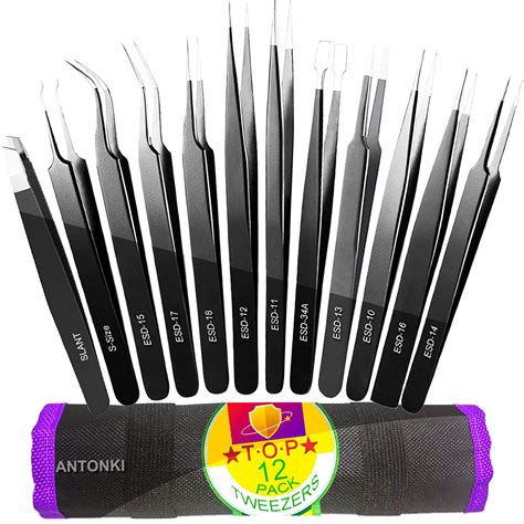 Tweezers, Precision Tweezer Set, Craft Tweezers, Soldering Tweezers ...
