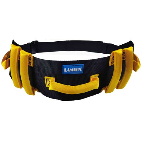 Buy LAMBOX Transfer Walking Gait Belt with 7 Nylon Padded Handles ...