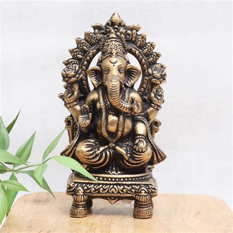 Premium Bronze Lord Ganesha Murti for Worship