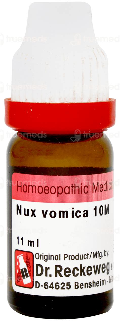 Dr Reckeweg Nux Vomica 10m Dilution 11 Ml - Uses, Side Effects, Dosage ...