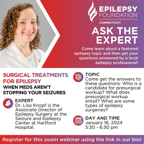 Ask The Expert Webinar Series - Epilepsy Foundation of Connecticut