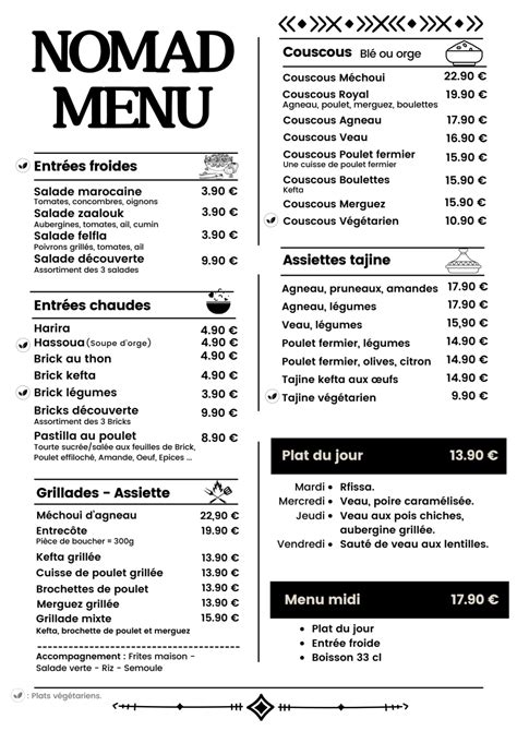 Carte et Menus 2024 - Nomad Canteen à Asnières-sur-Seine | TheFork