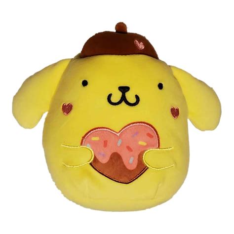 Buy Squishmallows 6.5"" Valentines Hello Kitty Pompompurin, Small ...