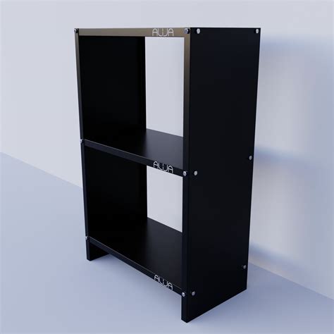 Solid Metal Bookcase/Library/Book Shelf/Rack (36 x 23 x 12 Inch) With 3 ...