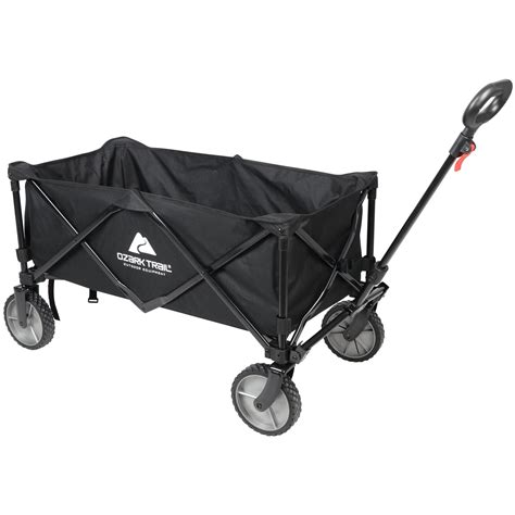 Ozark Trail Folding Camp Multipurpose Wagon, Black - Walmart.com | Big ...