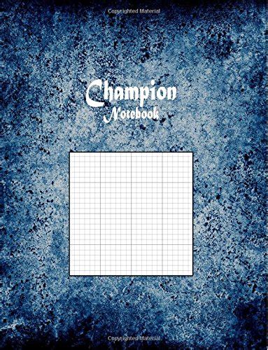Buy Champion Notebook: 1/6 Inch Cross Section Graph Paper Rule Book ...