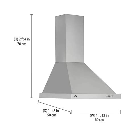 Kaff Elbaa Mx 60 Cm Wall Mount Chimney – Kitchen Brand Store