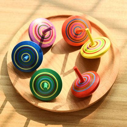 Arjoos | Wooden Spinning Top | Colorful Handmade Painted Wood Spinning ...