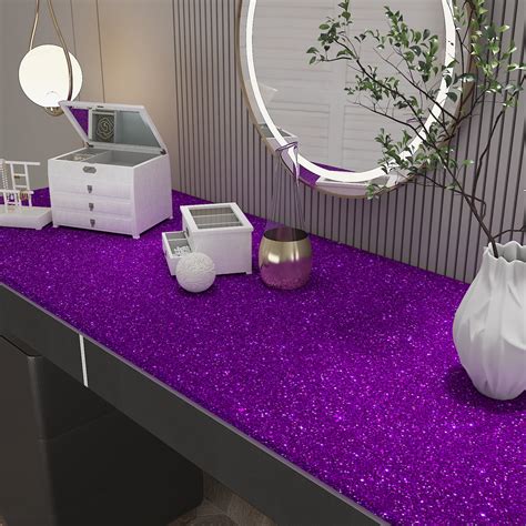 CHIHUT Purple Peel and Stick Wallpaper Sparkle Dark India | Ubuy